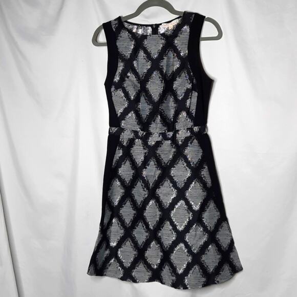 Creative Commune Women's Sleeveless Metallic Dress Black/Silver Small - Picture 1 of 9